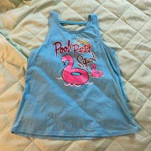 Blue tank top from wonder nation size large girls